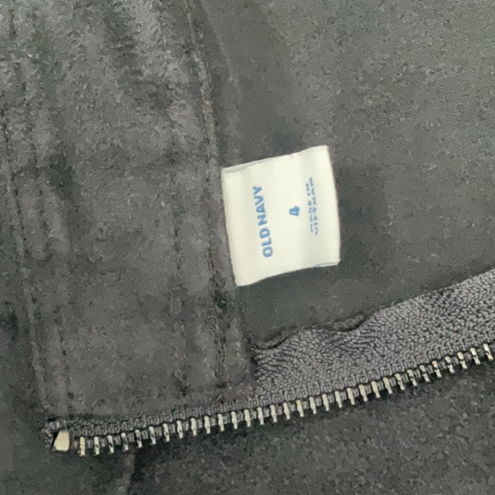 Charcoal Faux Suede Old Navy A Line Mini Skirt Back Zipper Size 4 - Picture 11 of 11
